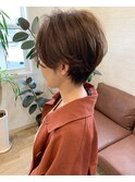 ハンサムショート×ブラウンベージュ