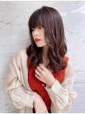 セミウェットウェーブで小顔見せ