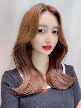 アイティーバイアルバム 八王子店(IT by ALBUM) くびれる韓国ヘア_ミニウルフテラコッタくすみブルー_8826