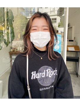 エマ 中山店(EMMA) 顔周りレイヤー　フェイスフレーミング　インナーカラー