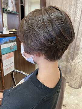 ブランシェ 名鉄小幡駅前店 ベージュカラー×ショートスタイル【森】