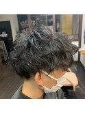 波巻きパーマ