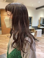 ロク ヘアー(LOC HAIR) 波巻きロング×ダークブルージュ