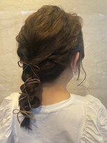 六本木美容室 西麻布店 ヘアセット◎紐アレンジ