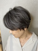 アンプヘアー 桂店(unpeu hair) 【白髪ぼかしデザイン】持ちのいいショートヘア