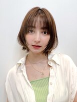 トルネード(TORNADO) 大人ショートボブ前髪あり外ハネ丸顔面長絶壁エラ張り K0916