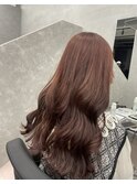 ピンクブラウン　ブリーチなし