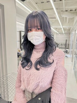 ギグスダブル 栄店(gigs double) 顔まわりレイヤーカット×透明感カラー