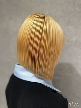 アース 三軒茶屋店(HAIR&MAKE EARTH) 三軒茶屋_レディース_ミディアム_ブリーチ_ハイトーン_ボブ_小顔