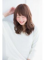 ラフ フロム ガーデン(Laf from GARDEN)&nbsp;寺尾拓巳　大人かわいいラベージュくびれヘアパーマミディアム