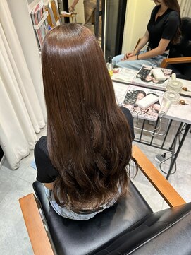 ネクストハラジュク(NEXT HARAJUKU) レイヤーカット デザインカラー オリーブベージュ