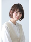 【Lotus 下枝】ナチュラルひし形ショートボブ