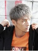 シルバーカラーショート　かき上げ
