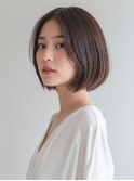 くびれヘア ハイライトカラー アプリコットオレンジ 夏