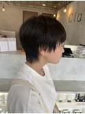 ショートx直毛