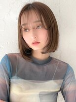 オーバーヘアー 倉敷店(over hair)&nbsp;【La fith】ふんわりボブ×シースルーバング