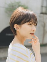 ガーデンヨコハマ(GARDEN YOKOHAMA) ショート チェリーブラウン デジタルパーマ 丸型 卵型 四角