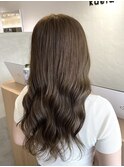 【kaela 村上】20代30代ヘアスタイル/くすみベージュ/髪質改善