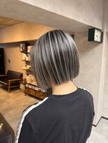 サニー 渋谷(SUNNY) バレイヤージュ、ハイライト、レイヤーロング、グレーベージュ