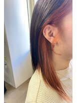 ベースヘアーデザイン(BASE HAIR DESIGN)&nbsp;イヤリングカラー ケアブリーチ オレンジ レディース 宇都宮