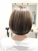 ショートボブ/ハイライト/ベージュカラー/ミニボブ