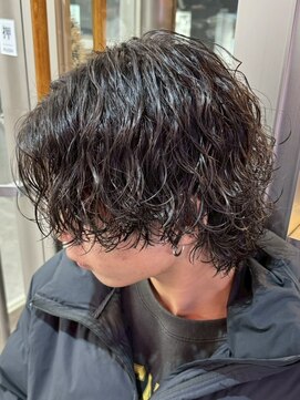 シャドウパーマサーフカールフェザーパーマメンズパーマ眉毛