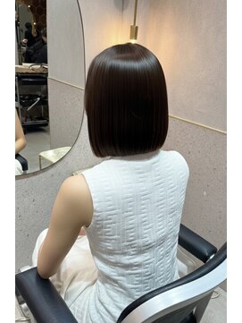 シー バイ ロンド 新宿(Sea by Lond) タッセルボブ/グレージュ/艶カラー/結べるボブ