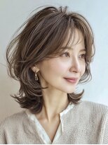 ハーツ(Heart's)&nbsp;大人ウルフ　白髪ぼかし　脱白髪染め　白髪染め　40代50代60代