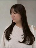 イメチェン/艶カラー縮毛矯正/前髪/[表参道/原宿]