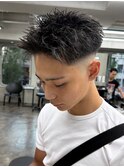 メンズ短髪フェードツイストメッシュジェットスペイン極道