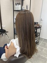 バセット バイ アルター 鎌取店(basset by aL-ter) ミルクティーブロンド/ダークブルー/デジタルパーマ/鎌取
