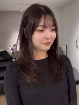エトワ 中央店(etoi) 大分韓国かき上げレイヤーカット大人レイヤー顔まわりレイヤー