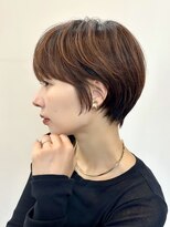 ファーストステップ 表参道(FIRST STEP)&nbsp;小顔見せミニボブ切りっぱなしボブくびれボブ前髪あり外はね丸み