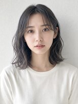 ヘイ 松本店(HEY)&nbsp;【HEY 松本】ワンレンウェーブボブ×ブルーグレージュ