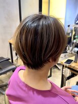 プラグ ヘアーデザイン 大名店(PLUG hair design)&nbsp;*ショートボブ/ショートヘア/脱白髪染め/白髪ぼかし/髪質改善