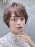 ショートボブ  大人可愛い　大人カジュアル