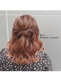 カジュアルハーフアップ/名定