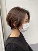 丸み×ハンサムショート