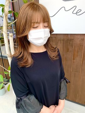 メール(Mer...) 小顔見せオルチャンヘア／レイヤーカット