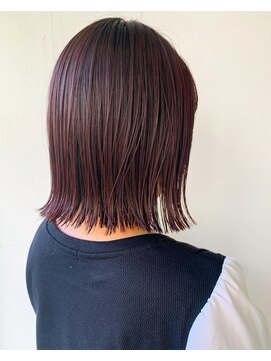 フーガ 新越谷蒲生店(fuuga) 外ハネボブショートインナーカラーハイライトイルミナカラー