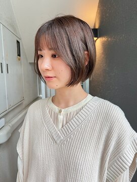 ローレンジウ(LOREN JU) 透明感髪質改善ベージュダブルカラーミルクティーグレージュ