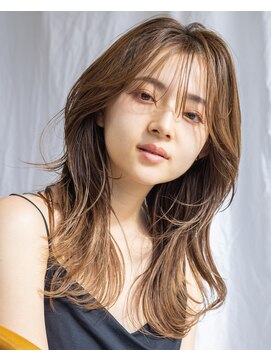 アフロート ギンザ(AFLOAT GINZA) 【白川】20代30代40代シースルーバングペールピンク23.5.13