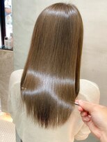 ロンドポレール 北千住(Lond polaire)&nbsp;縮毛矯正×前髪×マチルダボブ×ピンクベージュ