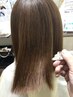 ダメージレスで毛先はナチュラル♪カット＋酸性ストレート￥16000～