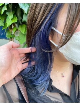 ミクマル(micmal) 20代30代大人かわいい透明感★ネイビーイヤリングカラー