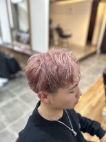 セシルヘアー なんば店(Cecil hair) メンズ桜ピンクカラー