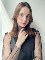 ケーツー エソラ池袋店(K-two)&nbsp;くびれヘア*顔周りレイヤー*ミディアムレイヤー*センター分け1