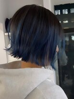 ソル オモテサンドウ 表参道 青山(SOL . OMOTESANDO)&nbsp;ダブルカラーブルーアッシュカラーエンドカラーショートボブ