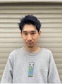 表参道 roijir × スパイキーショート × ネイビーブルー