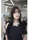 9322髪質改善内巻きシャギーレイヤーロング韓国ワンホンヘア